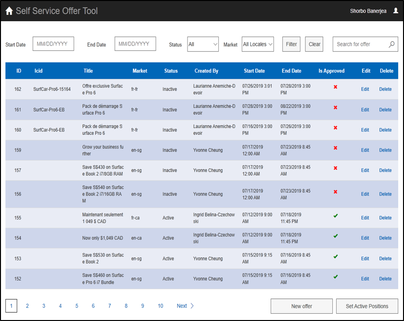 DMS tool screenshot.